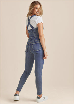 Denim Overalls - Medium Wash - thumbnail-2