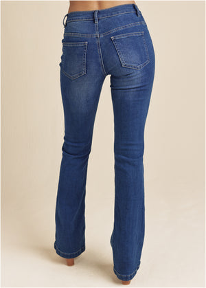 Halle bootcut jeans - Dark Wash - thumbnail-2