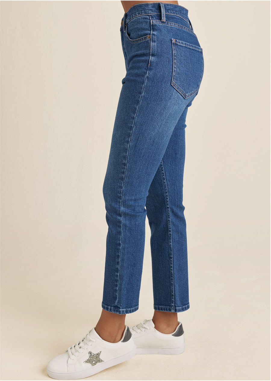 Straight Leg Jeans - Medium Wash