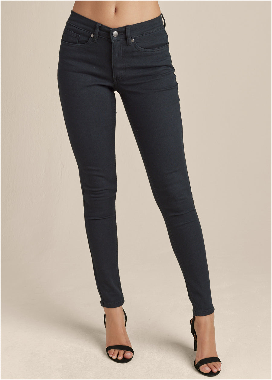 Heidi Skinny Jeans - Black Denim