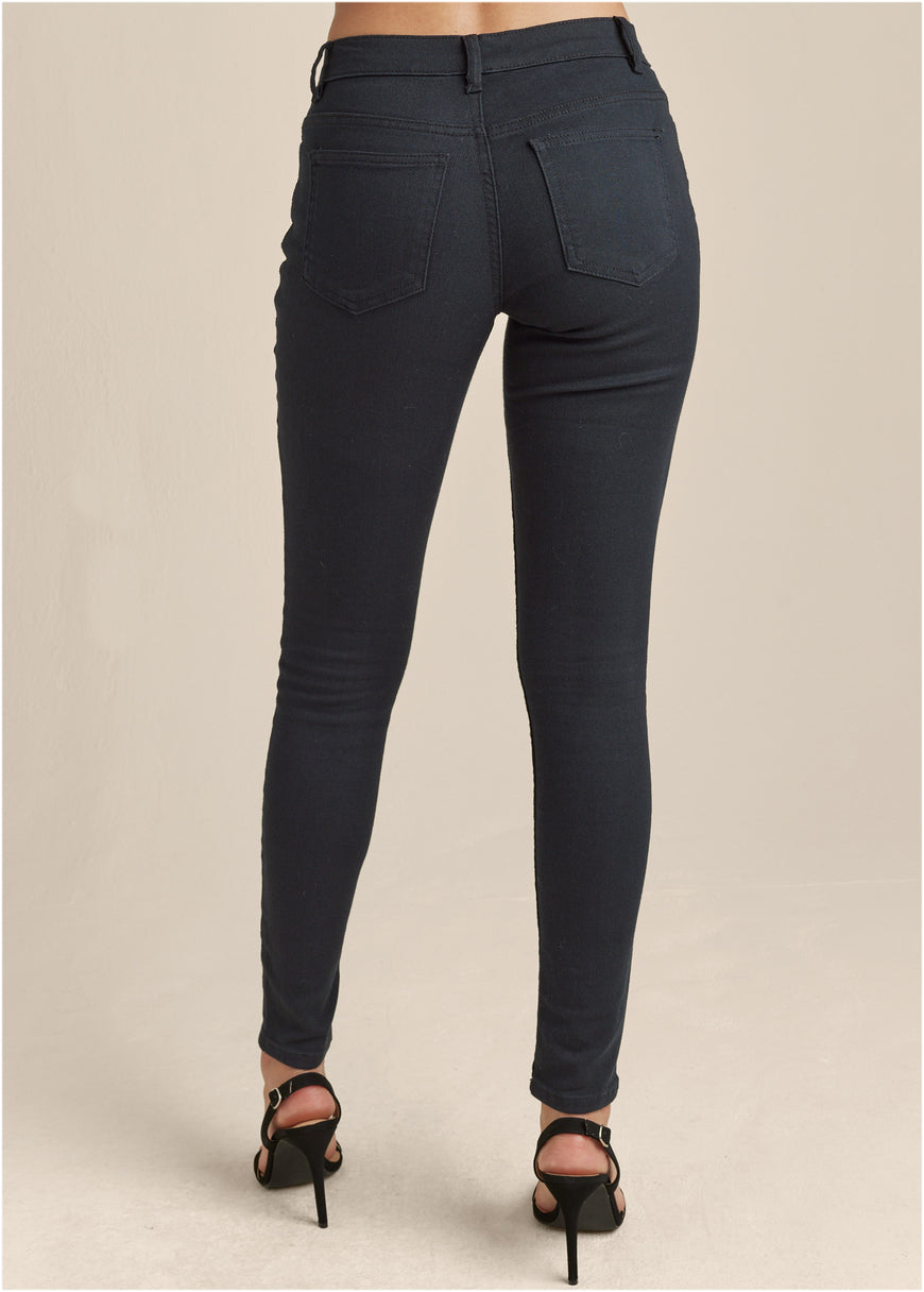 Heidi Skinny Jeans - Black Denim