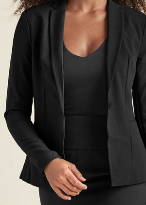 Pencil Skirt Suit Set - Black - thumbnail-3