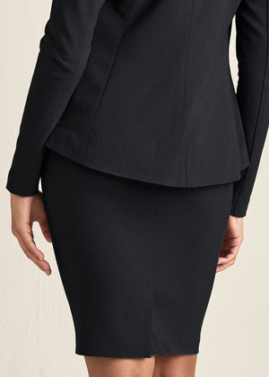 Pencil Skirt Suit Set - Black - thumbnail-4