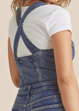 Denim Overalls - Medium Wash - thumbnail-4