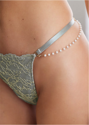 String of pearls sexy set - Slate Grey - thumbnail-6