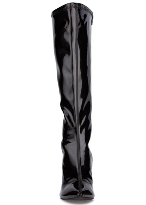 High Shine Boots - Black - thumbnail-2