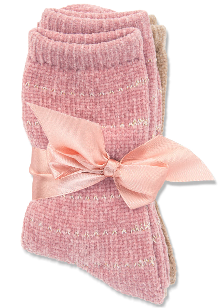 Cozy Socks 2 Pack - Pink Multi