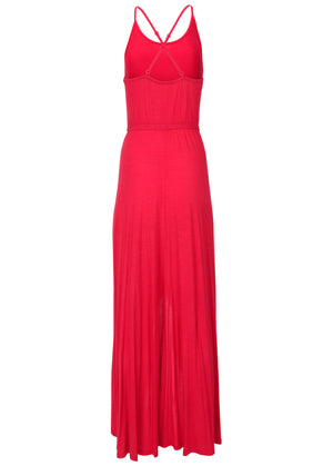 High low tank dress - Red - thumbnail-5