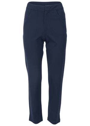 Raquel Straight Leg Pants - Navy - thumbnail-5