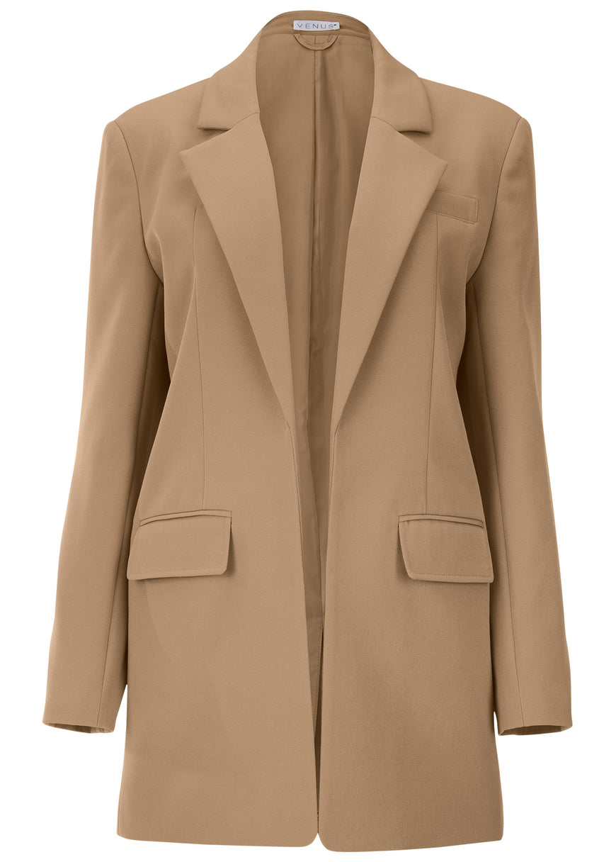 Oversized Blazer - Camel