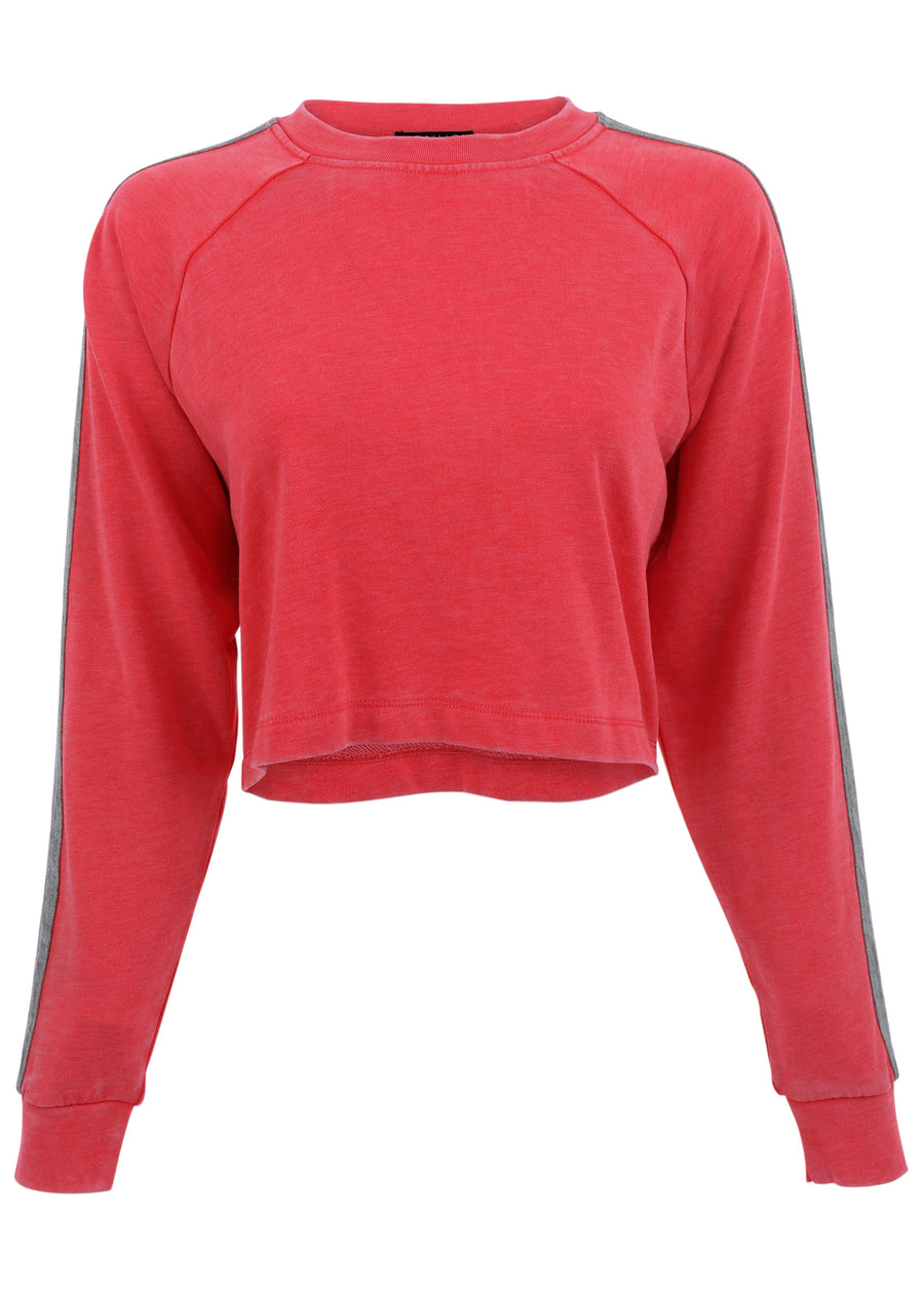 Sweatshirt And Shorts Set - Red