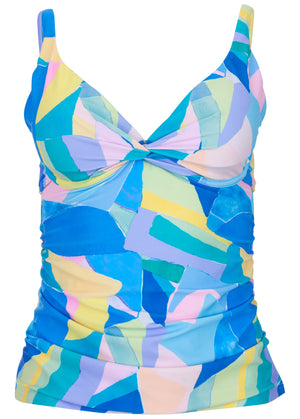 Underwire Twist Tankini - Coastal Walks - thumbnail-3