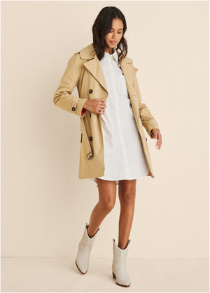 The perfect trench coat - Gold - thumbnail-5