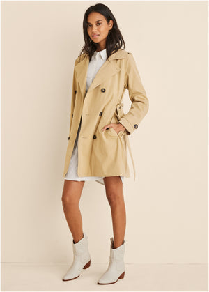 The perfect trench coat - Gold - thumbnail-1