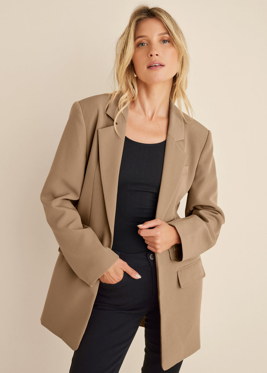 Oversized Blazer - Camel