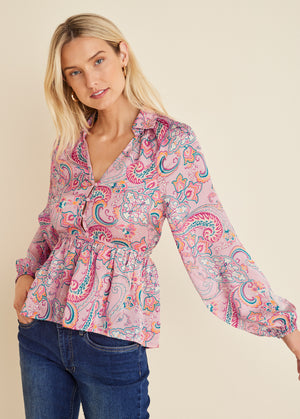 Blouse haute-basse - Venetian Paisley - thumbnail-1