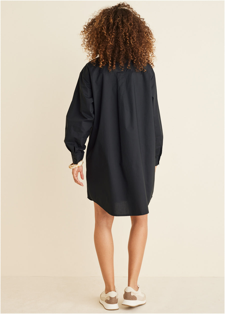 Shirt Dress - Black