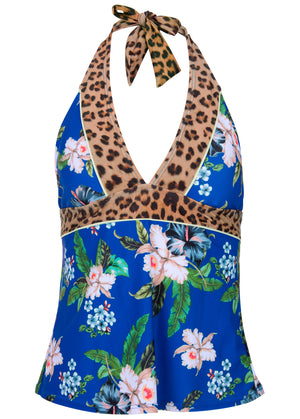 Bohemian Tankini - Twin  - Ocean Floral - thumbnail-3