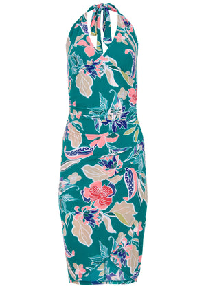 Halter wrap dress - Paradise Floral - thumbnail-3