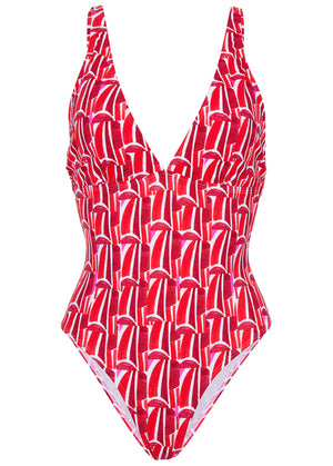 Maldives One-Piece - Strawberry Fields - thumbnail-3