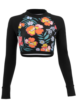 Blanc Sport Long Sleeve Top - Floral Delight - thumbnail-3