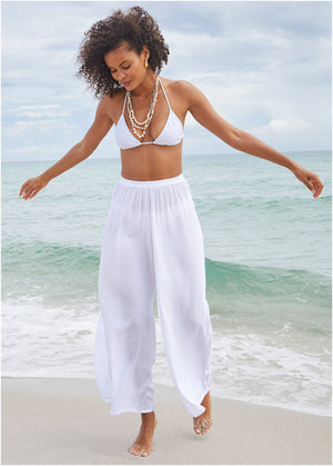 Palazzo Pant - Pearl White - thumbnail-1