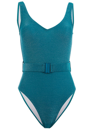 Belted one-piece - Deep Teal - thumbnail-4