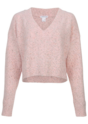 V-Neck Sweater - Pink Multi - thumbnail-3