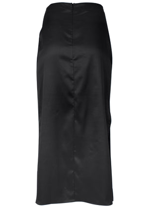 Midi Slip Skirt - Black - thumbnail-6