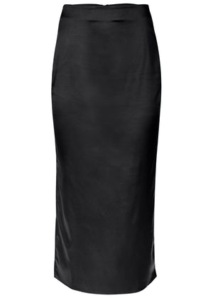 Midi Slip Skirt - Black - thumbnail-5