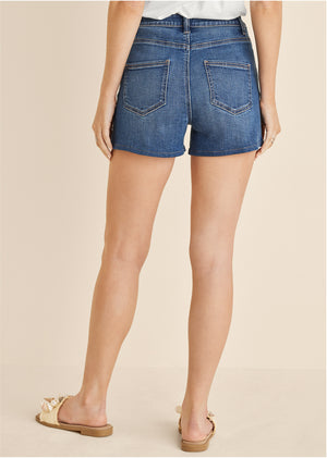 Naomi Denim Shorts - Medium Wash - thumbnail-2