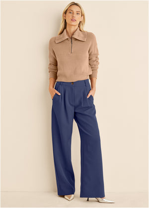 Trouser Pants - Navy - thumbnail-1