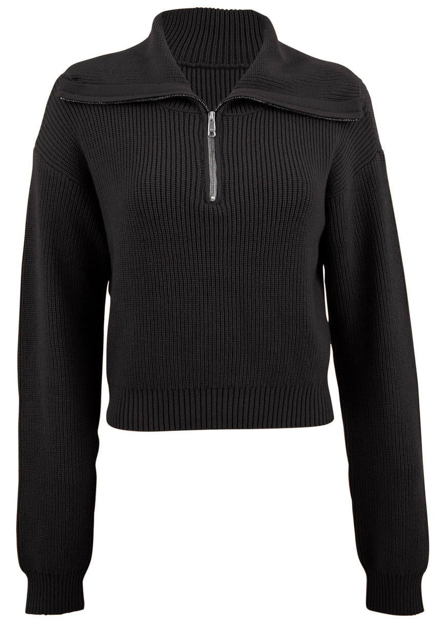 Pull quart de zip - Noir