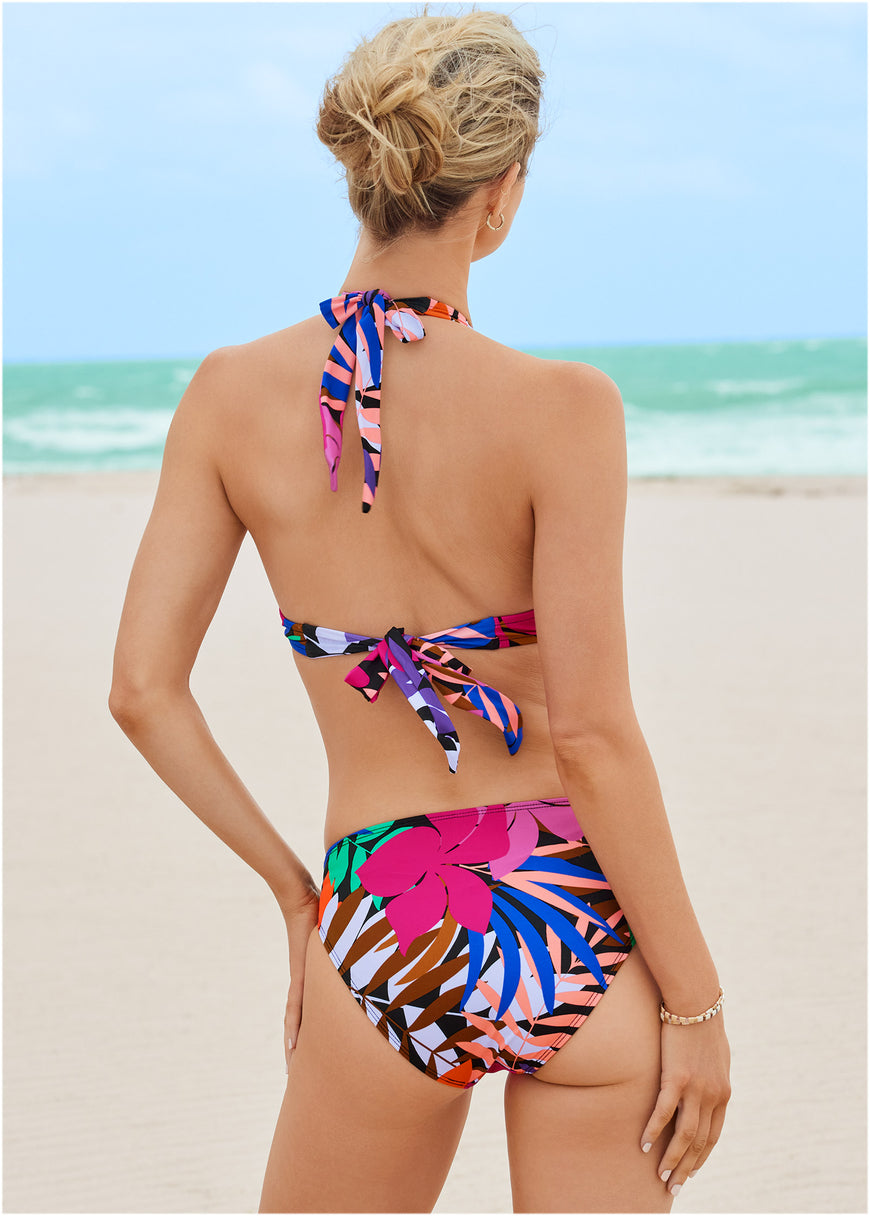 Haut de bikini dos nu Belize - Tropical Floral Petit