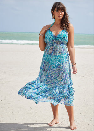 Cover Up Dress - On The Waves - thumbnail-4