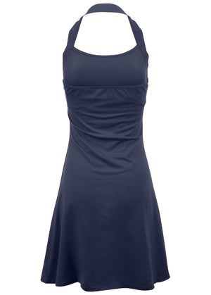 Halter neck dress - Navy - thumbnail-6