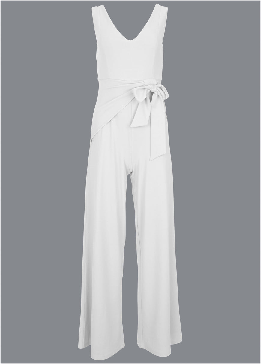 Wide leg jumpsuit - White