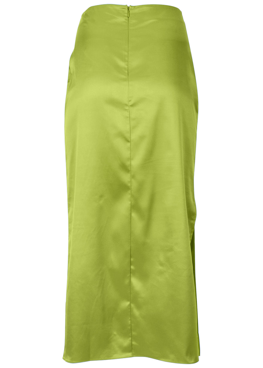 Midi slip skirt - Lime