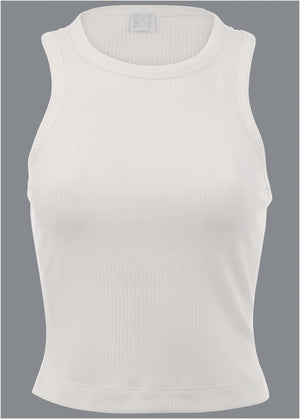 Racerback Tank - Off White - thumbnail-3