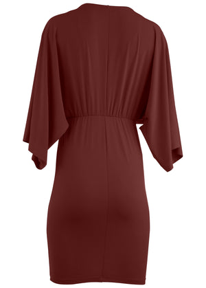 Tie Front Dress - Auburn - thumbnail-5