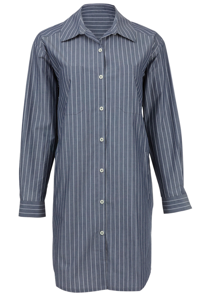 Shirt Dress - Navy Combo