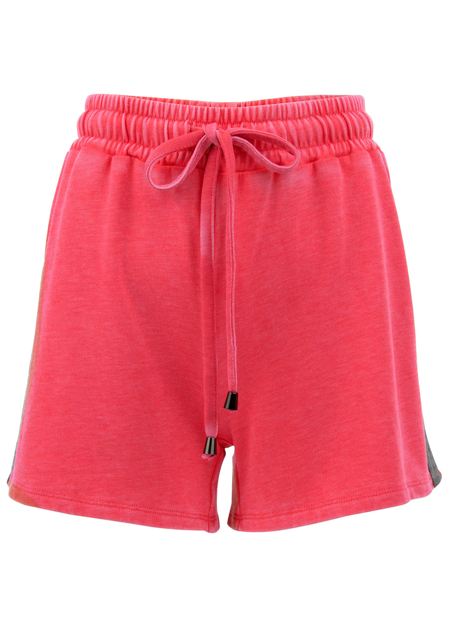 Sweatshirt And Shorts Set - Red