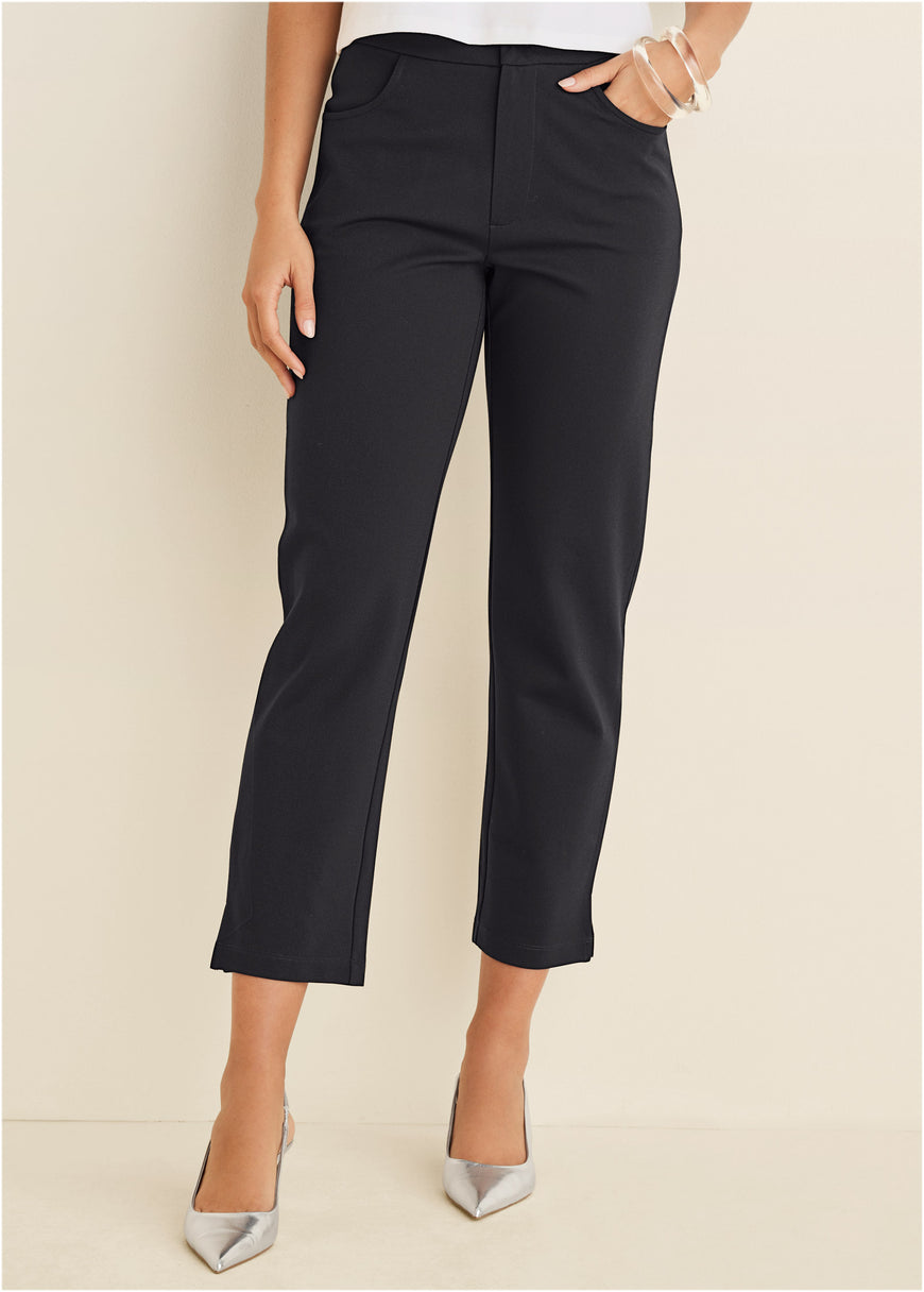 Raquel Straight Leg Pants - Black