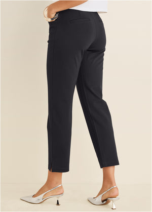 Raquel Straight Leg Pants - Black - thumbnail-3