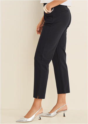 Raquel Straight Leg Pants - Black - thumbnail-4