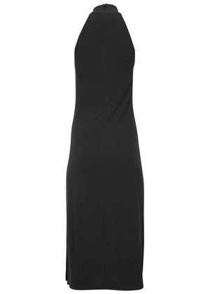 Robe midi col montant - Noir - thumbnail-5