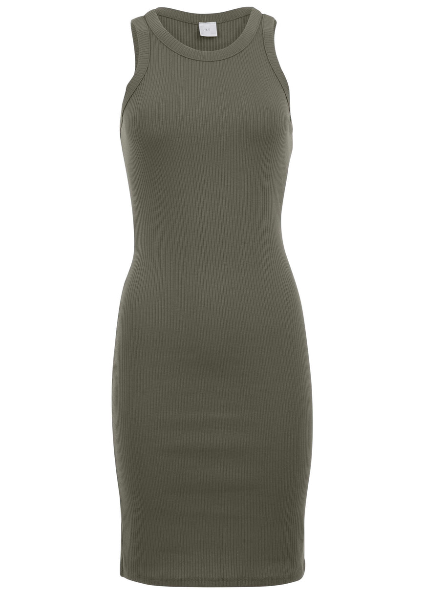 Flexrib Mini Dress - Olive