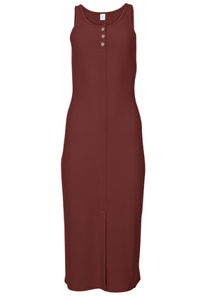 Henley Midi Dress - Auburn - thumbnail-3