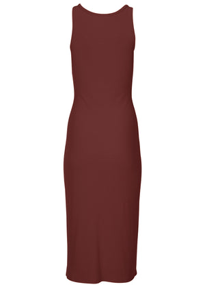 Henley Midi Dress - Auburn - thumbnail-4