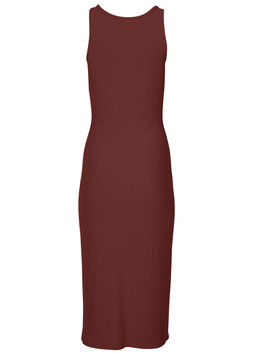 Henley Midi Dress - Auburn